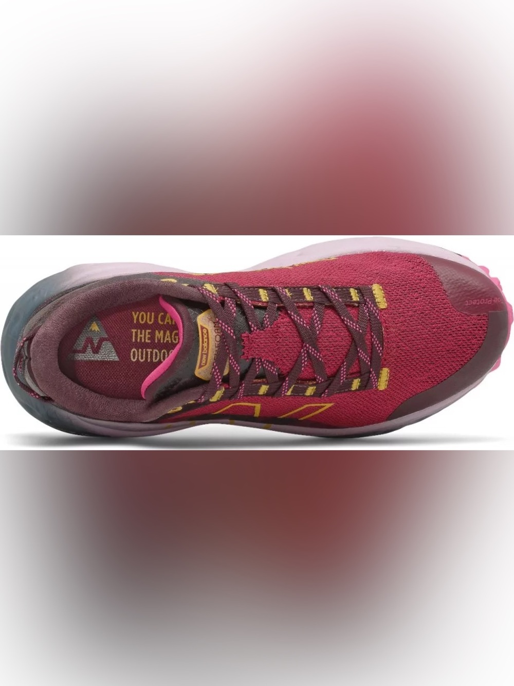 New Balance Wmns Fresh Foam X More Trail v2 Garnet Size 7.5 New! - Picture 3 of 16